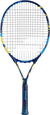 Дитяча тенісна ракетка Babolat Ballfighter 25, синьо-жовта, натягнута, 220 г