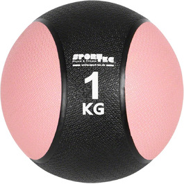 Медичний м'яч Sport-Tec 1 кг, тренувальний, рожевий