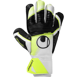 Воротарські рукавички Uhlsport Soft Advanced для дітей і дорослих, розмір 9, біло-жовто-чорні