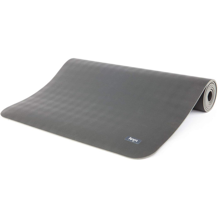 Йога-мат Bodhi ECO PRO DIAMOND 185x60 см, натуральний каучук, ультра-грип, екологічний, для йоги, пілатесу та фітнесу, сірий