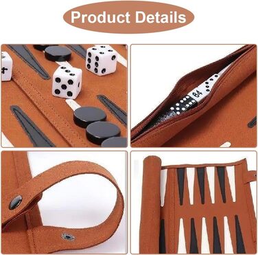 Набір для гри в шашки та нарди YANGUN, дорожній, в кейсі, чорно-білий, шкіряна текстура, преміум якість