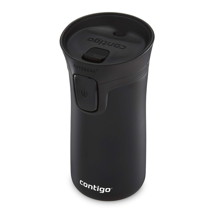 Термокружка Contigo Pinnacle Autoseal 300 мл, нержавіюча сталь, чорна матова - ізольована, герметична, для кави та чаю