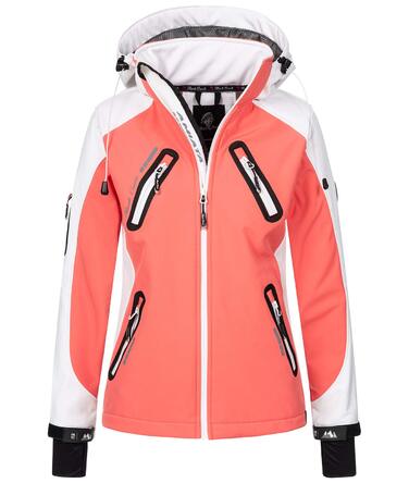 Жіноча куртка-вітрівка Rock Creek Softshell D-441, коралловий колір, розмір XXL