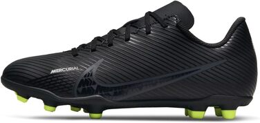 Дитячі футбольні бутси Nike Mercurial Vapor 15 Club FG/MG, 38 EU, чорний/сірий/білий/жовтий