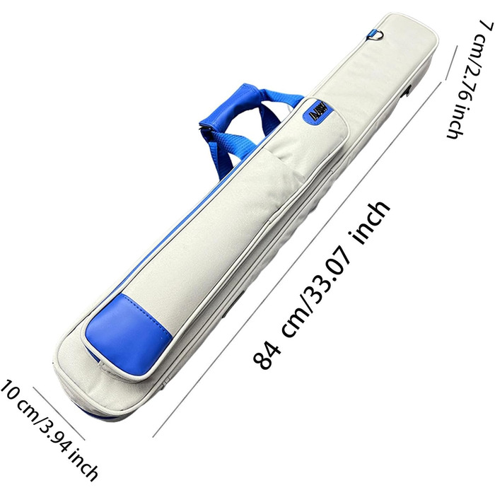 Чохол для кия Billard-Pool з 4 відділеннями, Oxford-чорний, з PU-шкіри