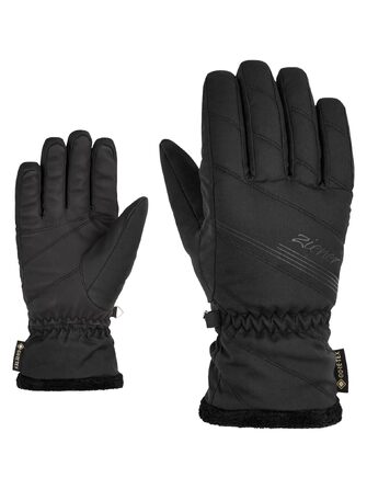 Жіночі гірськолижні рукавички Ziener Kasia для зимових видів спорту, Gore-Tex, чорні, розмір 7