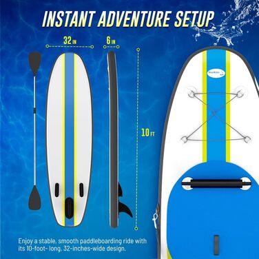 Надувна SUP-дошка Blue Water Toys 3м 136кг з веслом, сидінням, насосом і рюкзаком – каяк-сет для водних видів спорту