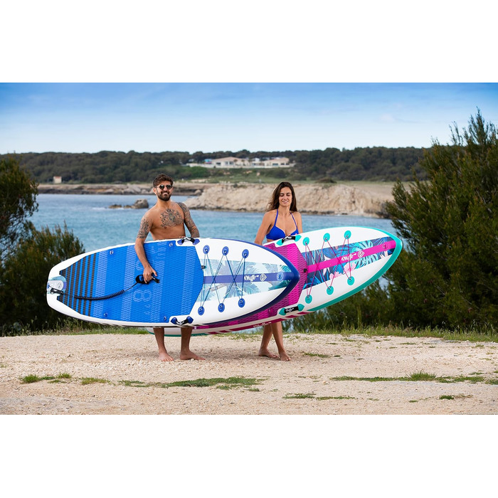 Надувна SUP-дошка Skiffo PB-SXY108C Dropstitch 325×84×15 см, комплект (весло, насос, рюкзак), до 120 кг, для чоловіків усіх рівнів