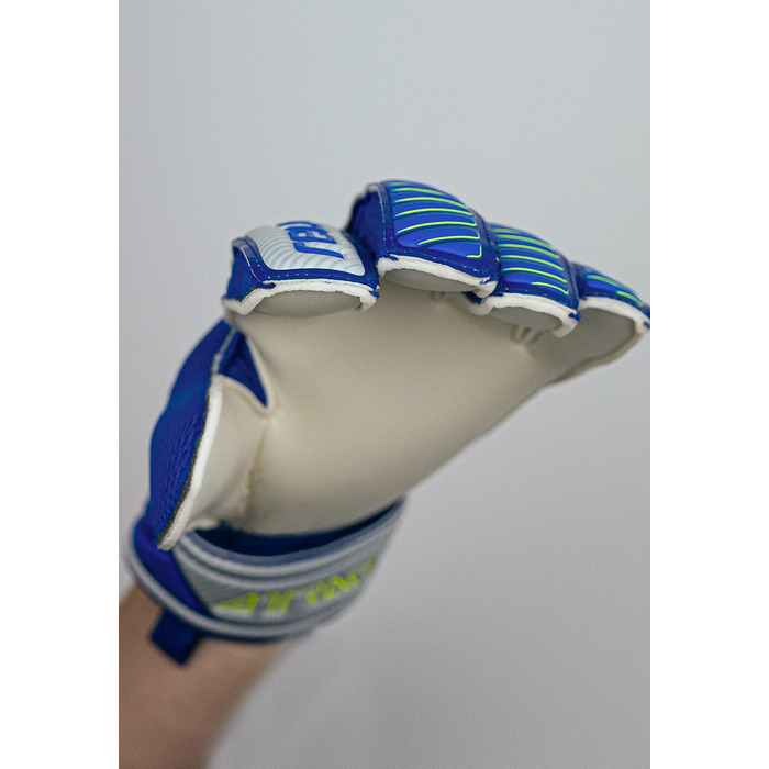 Воротарські рукавички Reusch Attrakt для дорослих, зовнішній шов, міцне покриття, універсальні для всіх типів полів, сині/сірі, розмір 9