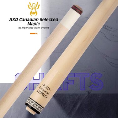 Більярдний кий KONLLEN Dragon-1 з низькою відволікаючою лінією, з подовженням та кейсом (10,5 мм, 11,5 мм, 12,5 мм наконечник Tigerspitze, XTC-гніздо, 3/8 x 8 радіальний штифт, 147 см довжина)