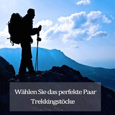 Трекінгові палиці ANGNYA з антивібраційною системою, телескопічні, легкі, для піших прогулянок, кемпінгу, гір