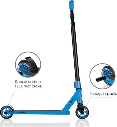 Трюковий самокат Globber GS 540 для підлітків, унісекс, синій