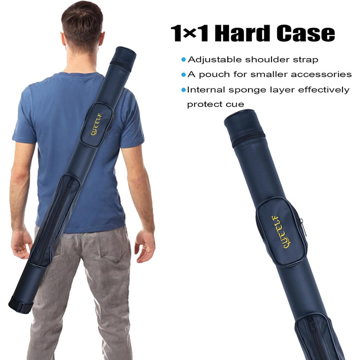 Більярдний кий CUEELF Spider Profi: якісний кий з чохлом, 21 oz, жовтий