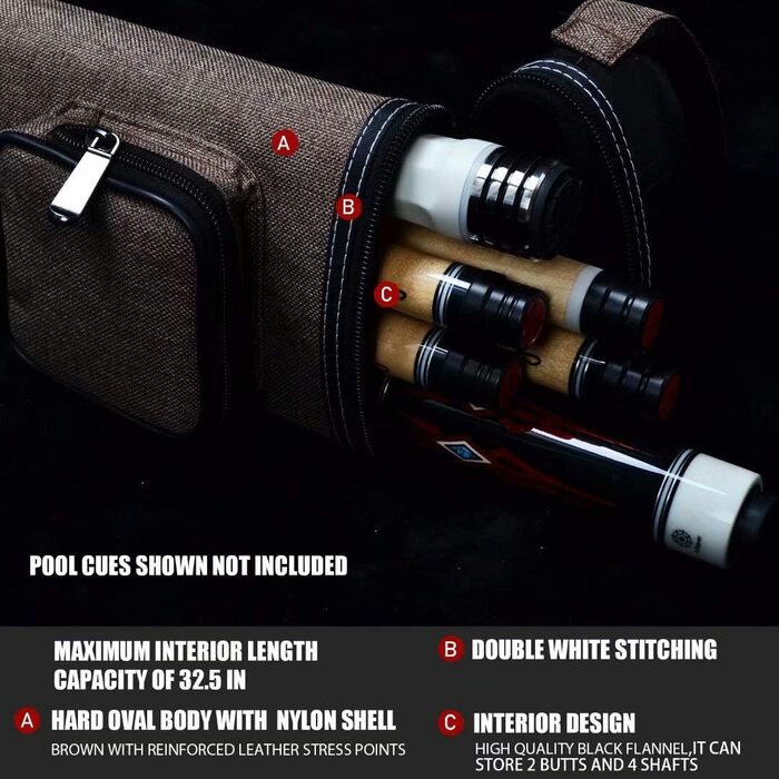 Чохол для більярдної кутії Collapsar, овальний, 2x4 см, різні кольори