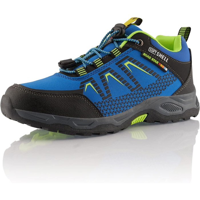 Черевики для трекінгу та трейлраннінгу Softshell для жінок та чоловіків. Черевики для піших прогулянок, 45 EU, блакитний/чорний