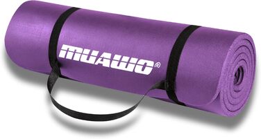 Килимок для тренувань Muawo Premium: фітнес, йога, гімнастика | антиковзаючий, товстий, довгий (190х100х1,5 см)