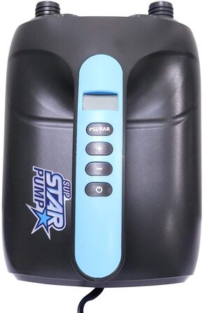 Електрична SUP-насос SkinStar з 5 адаптерами для SUP-дошки, човна, матрацу | 12V DC, 20 PSI
