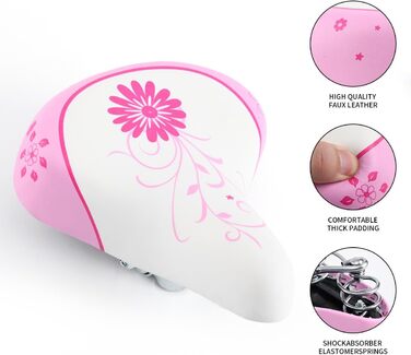 Дитячий велосипедний сідло EIRONA – широкий, комфортний, для дівчаток 12-20