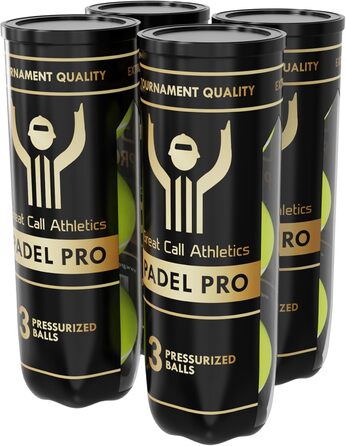 М'ячі для падел-тенісу Great Call Athletics Pro Tournament, 3 шт. - професійна якість, для ракет 4