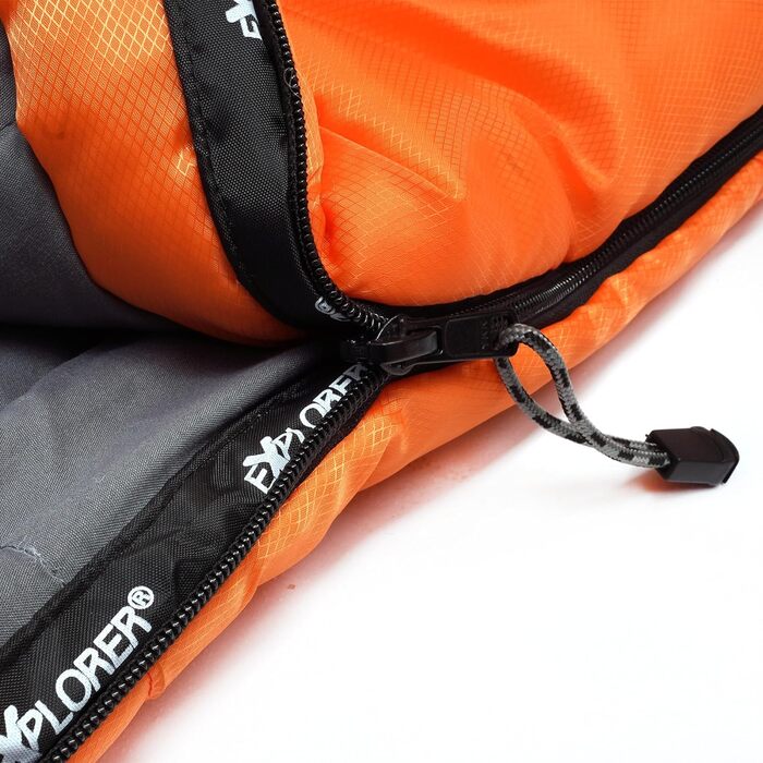 Сплячий мішок Explorer Starlite Junior для дітей, -6°C +11°C, 175x70x45 см, 300GSM, з капюшоном, YKK, ковдраний