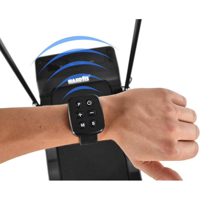 MAXOfit Mini Walking Laufband MF-2: компактний біговий доріжка з Bluetooth, пультом та тримачем для планшета (чорний)