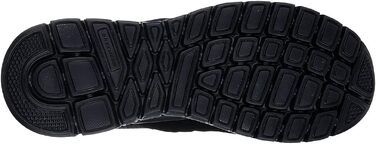Чоловічі кросівки Skechers Burns - Agoura зі шкіри та сітки, чорні, розмір 48.5 EU