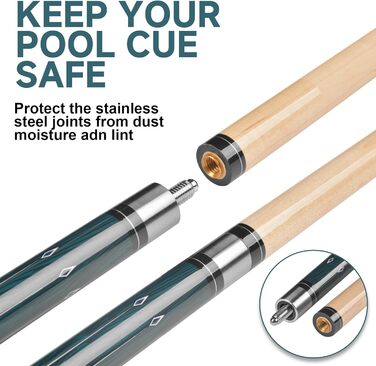 Біліардна кість HomeSeason 57'' з низькою дефлекцією - професійна біліардна кість HS06-B-Bag