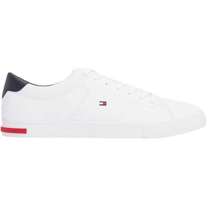 Чоловічі кеди Tommy Hilfiger Vulcanized Sneaker Essential білі, шкіряні деталі, розмір 42 EU