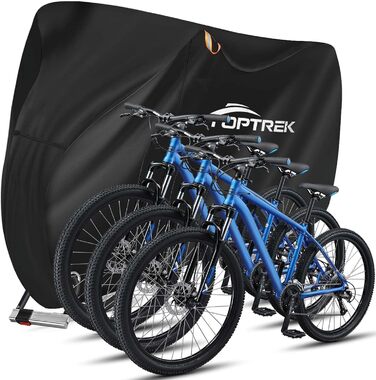 Чохол для велосипедів Toptrek на 3 велосипеда, 210D, 220 x 120 x 110 см, водовідштовхуючий, міцний, з сумкою