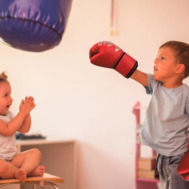 Дитячі боксерські рукавички для тренувань та спарингу, 6 oz, червоні