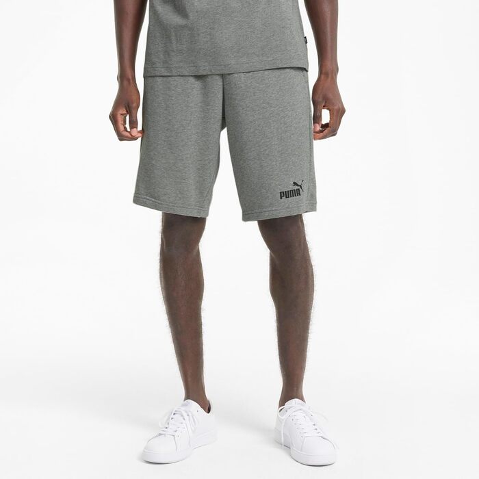 Чоловічі спортивні шорти PUMA Back, сірий меланж (Medium Gray Heather), розмір S