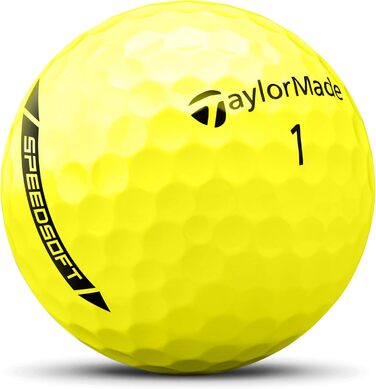 Гольф-м'яч TaylorMade Tm24 Speedsoft білий/блакитний (12 шт., жовтий)