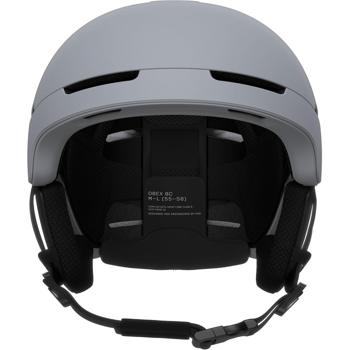 Гірськолижний шолом POC Obex BC MIPS з NFC-чипом, RECCO та арамідовими панелями, Granite Grey Matt, розмір M-L (55-58 см)