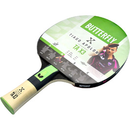 Навчальний тенісний ґравій Butterfly Tiago Apolonia Tax3, чорний/червоний, для дорослих