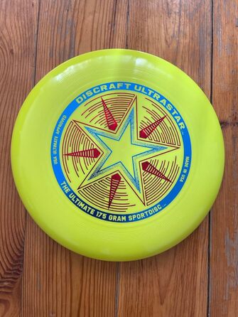 Фрісбі Discraft Ultrastar 27.5 см жовтий - професійний диск для гри та тренувань