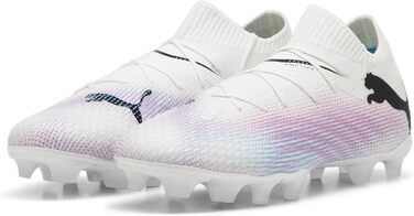 Дитячі футбольні бутси PUMA Future 7 Pro Fg/Ag Jr - біло-чорно-рожеві, 28 EU