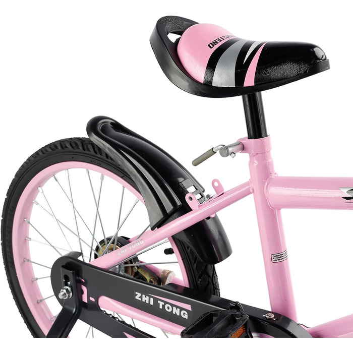 Дитяче велосипед 16 дюймів, регульоване сідло та кермо, рама з вуглецевої сталі, подвійні гальма, ударостійкі колеса, магнітні блискучі колеса, знімні додаткові колеса, для хлопчиків