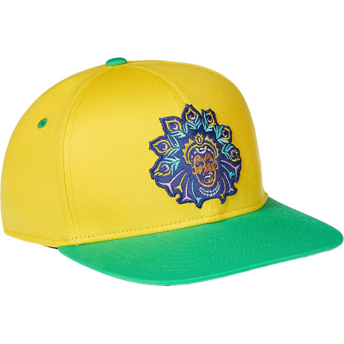 Кепка-снэпбек Cadency unisex з прямим козирком, регульована бейсболка Rio, жовта