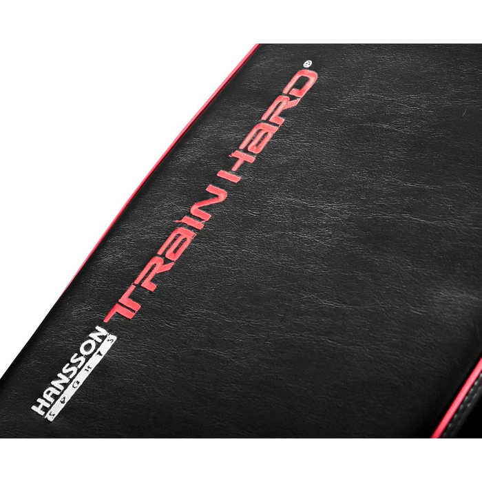 Лава для жиму TrainHard Deluxe з регульованою спинкою та сидінням, з ніжкою для фіксації ніг, складана, компактна, система безпечного регулювання, сертифікат EN957, преміум-якість