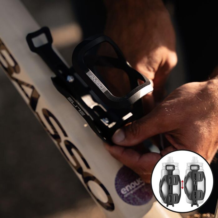 Тримач для пляшок ELITE E232001 AMBO, чорний графічний, унісекс, для дорослих