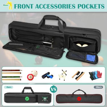 Водонепроникний футляр для більярдних київ 4X4: містка сумка для 4 частин та 4 насадок