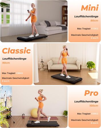 Walking Pad Lacuffy 2.5 HP: біговий доріжки для дому з керуванням через додаток, підтримка 136 кг, чорний, 90 см