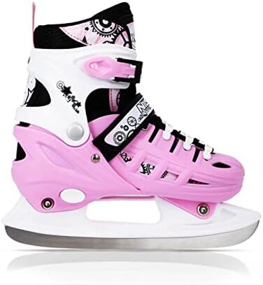 Коньки NILS дитячі та жіночі, регульовані, розмір 35-38, колір Bonbonrosa (NH10905)
