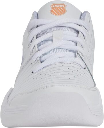 Кросівки для тенісу K-Swiss Court Express Carpet - унісекс, білі, персикові, розмір 33.5 EU