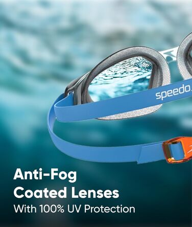 Окуляри для плавання Speedo Hydropulse Junior (унісекс, дитячі, Deep Plum/Clear/Light Blue)