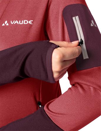 Жіноча флісова куртка VAUDE Monviso Fleece Jacket II, колір brick (цегляний), розмір 36