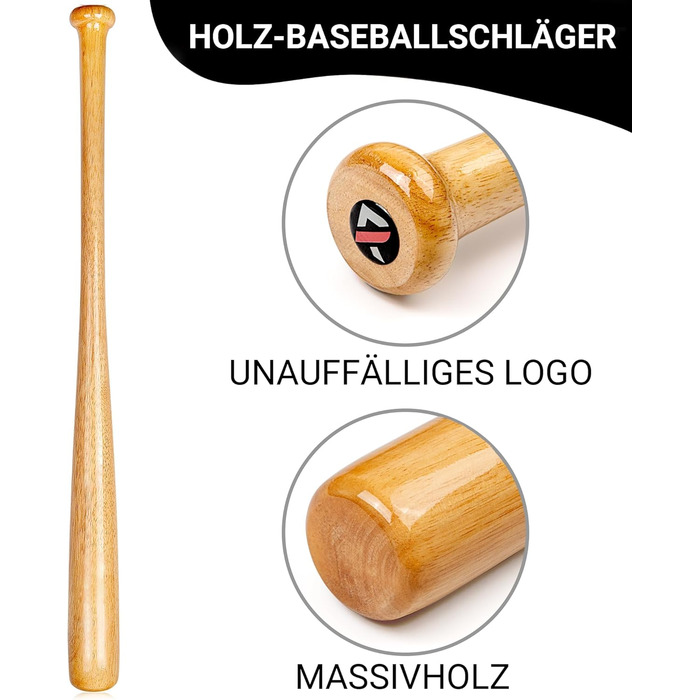 Біта для бейсболу Redfield з масиву екологічного дерева, 76 см, 2 кольори