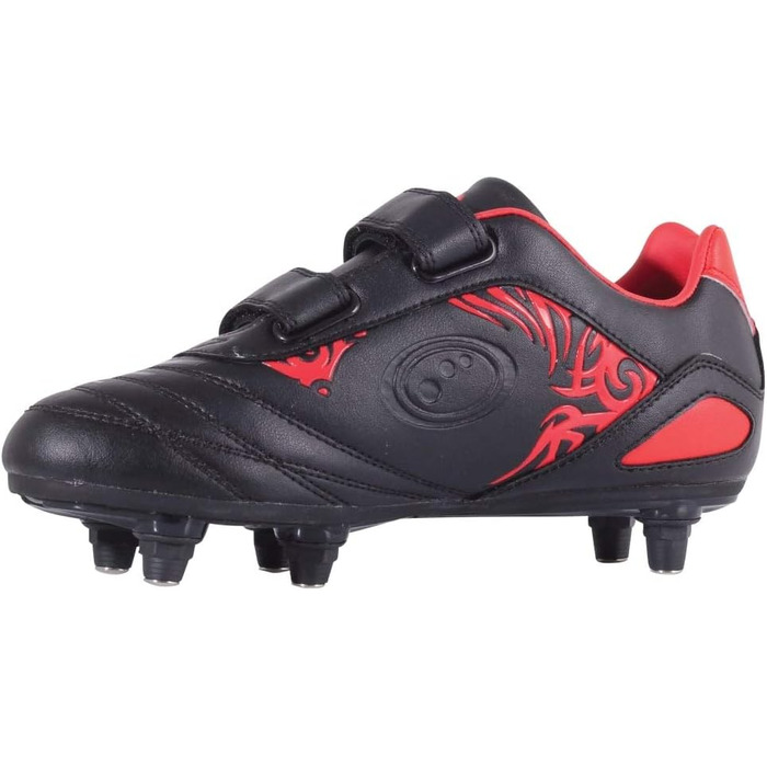 Футбольні бутси Optimum для чоловіків, Easy Fastening, 6 шипів, 39 EU, червоно-чорні