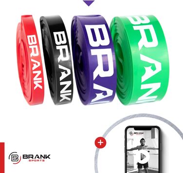 Еластична стрічка BRANK SPORTS для спорту, фітнесу, кросфіту та підтягувань