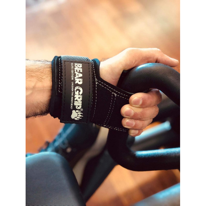 Ремінь/гачок для важкої атлетики BEAR GRIP Multi-Grip, міцний, з натуральної шкіри